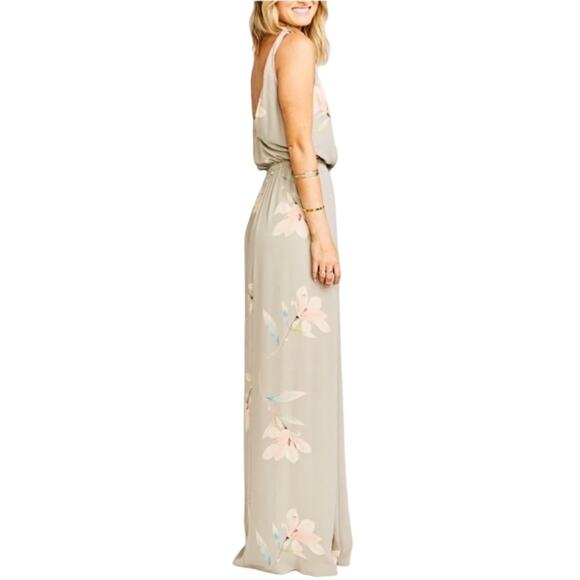 Show Me Your Mumu NEW Size XXS  Kendall Chiffon V Neck Maxi Bridesmaid Dress - Picture 2 of 12